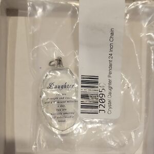 Crystal Daughter Pendant w/ 24 inch Chain - NEW